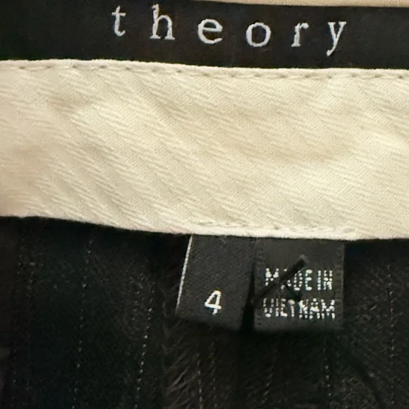 NWT Theory Charcoal Flare‎ 34”Pants wool blend size4 - Picture 3 of 13